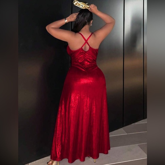 Luxe slit thigh party formal dress - Picture 2 of 5